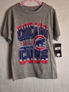 Genuine Merchandise Black, White & Red Logo Kids Short Sleeve Tee Tag